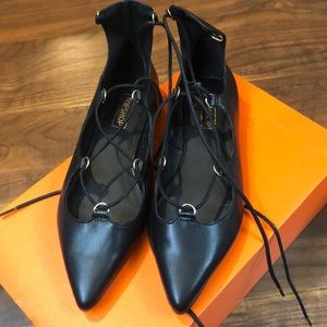 Topshop tie up flats